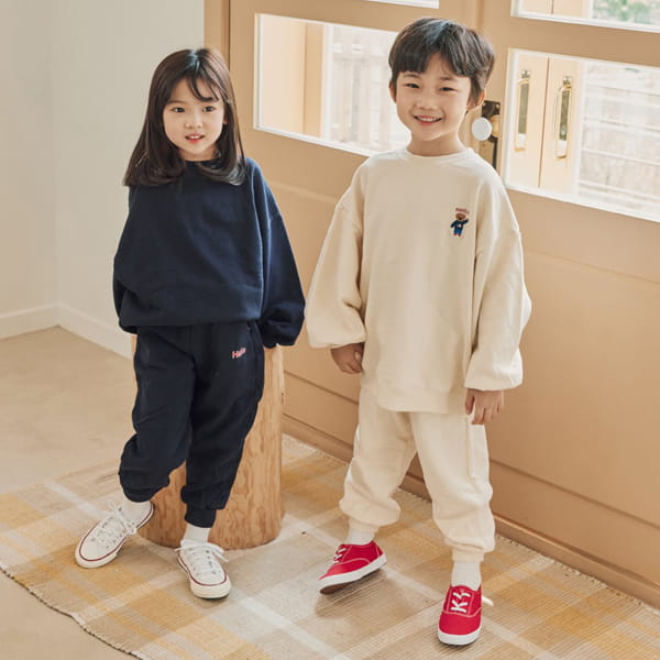 NRK - Korean Children Fashion - #Kfashion4kids - Bear Top Bottom Set
