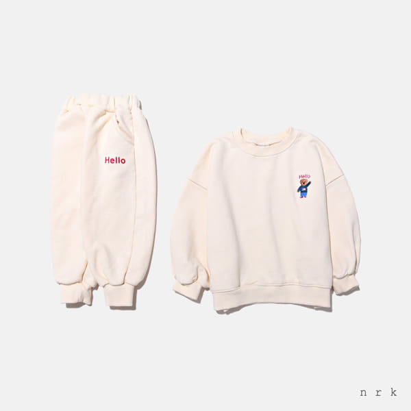 NRK - Korean Children Fashion - #Kfashion4kids - Bear Top Bottom Set - 12
