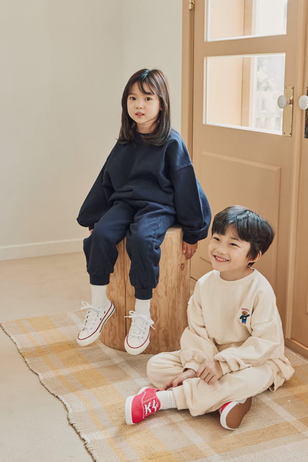 NRK - Korean Children Fashion - #Kfashion4kids - Bear Top Bottom Set - 7