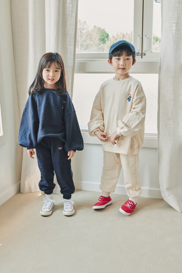 NRK - Korean Children Fashion - #Kfashion4kids - Bear Top Bottom Set - 9