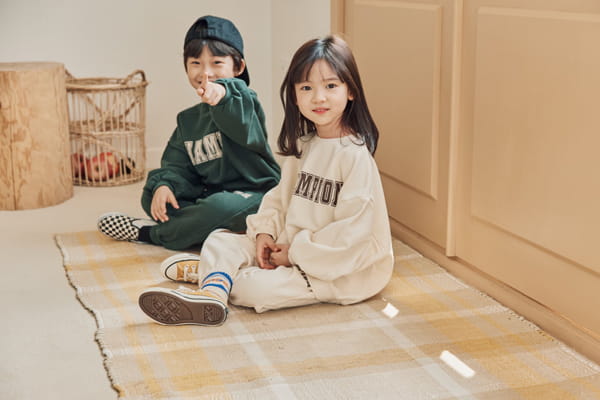 NRK - Korean Children Fashion - #Kfashion4kids - Champion Top Bottom Set - 10