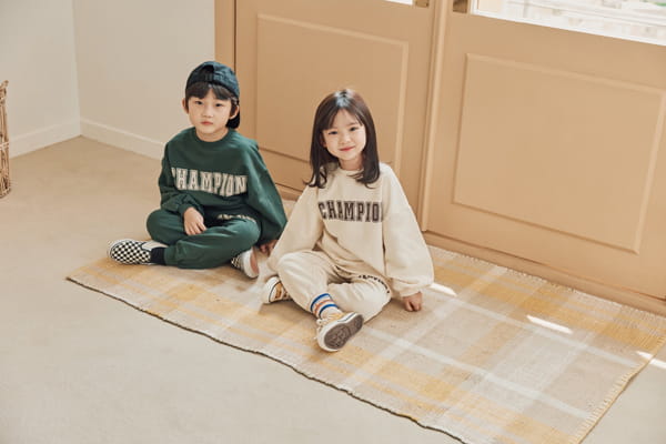 NRK - Korean Children Fashion - #Kfashion4kids - Champion Top Bottom Set - 9