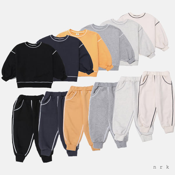 NRK - Korean Children Fashion - #Kfashion4kids - Odd Top Bottom Set - 3