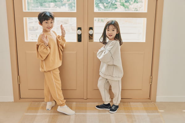 NRK - Korean Children Fashion - #Kfashion4kids - Odd Top Bottom Set - 7