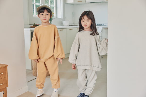 NRK - Korean Children Fashion - #Kfashion4kids - Odd Top Bottom Set - 9