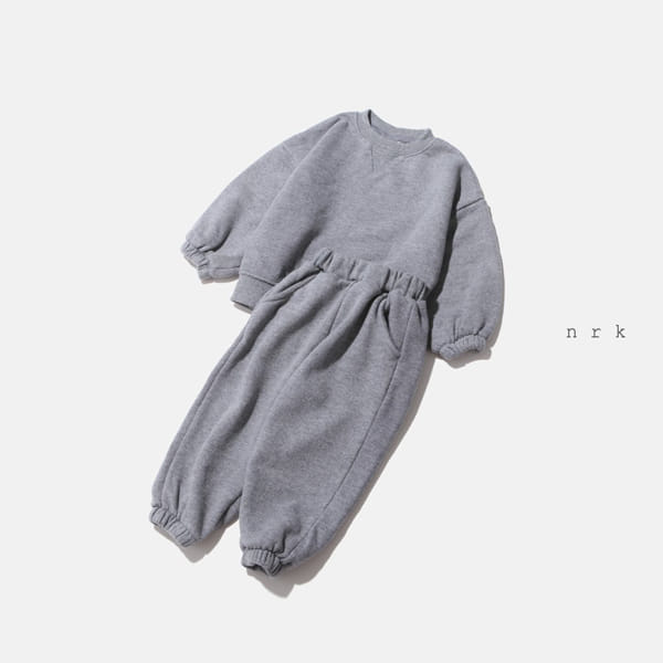 NRK - Korean Children Fashion - #Kfashion4kids - Basic Top Bottom Set - 2