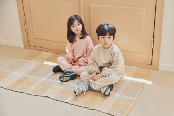 NRK - Korean Children Fashion - #Kfashion4kids - Basic Top Bottom Set - 7