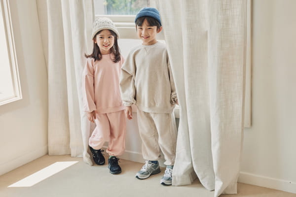 NRK - Korean Children Fashion - #Kfashion4kids - Basic Top Bottom Set - 9