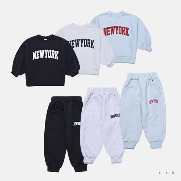 NRK - Korean Children Fashion - #Kfashion4kids - New York Top Bottom Set - 4