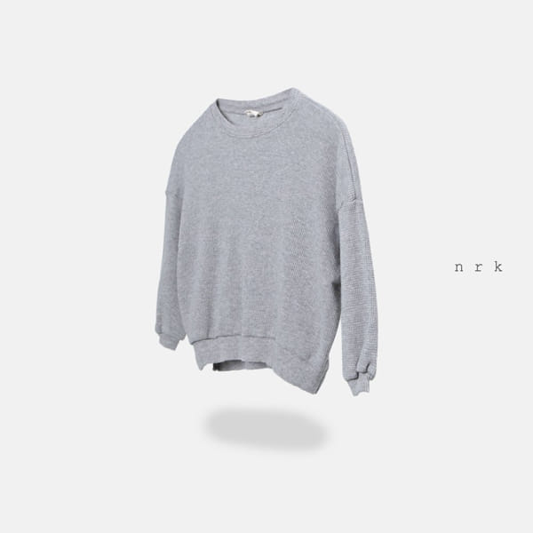 NRK - Korean Children Fashion - #Kfashion4kids - Waffle Slit Sweatshirt - 2