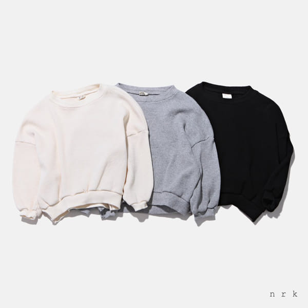 NRK - Korean Children Fashion - #Kfashion4kids - Waffle Slit Sweatshirt - 3
