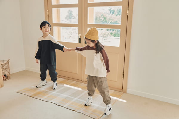 NRK - Korean Children Fashion - #Kfashion4kids - Colored V-neck Tee - 6