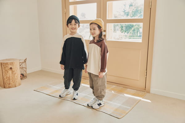 NRK - Korean Children Fashion - #Kfashion4kids - Colored V-neck Tee - 7