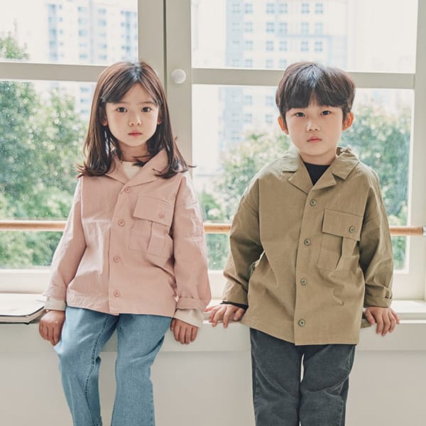 NRK - Korean Children Fashion - #Kfashion4kids - Pocket Shirt Jacket