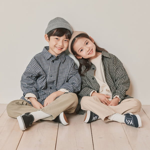 NRK - Korean Children Fashion - #Kfashion4kids - Check Shirt