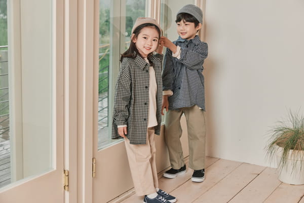 NRK - Korean Children Fashion - #Kfashion4kids - Check Shirt - 10