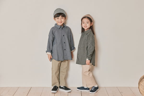 NRK - Korean Children Fashion - #Kfashion4kids - Check Shirt - 9