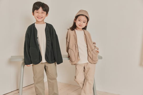 NRK - Korean Children Fashion - #Kfashion4kids - Odd Fleece Cardigan - 6
