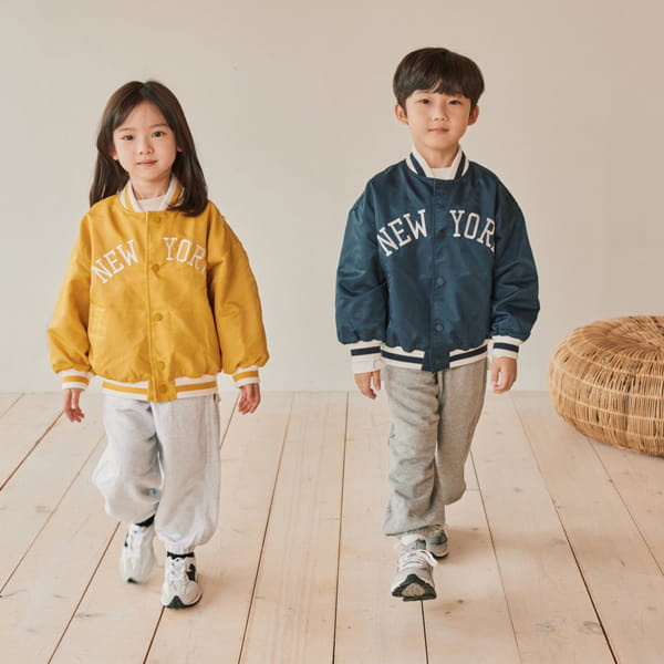 NRK - Korean Children Fashion - #Kfashion4kids - New York Baseball Jumper
