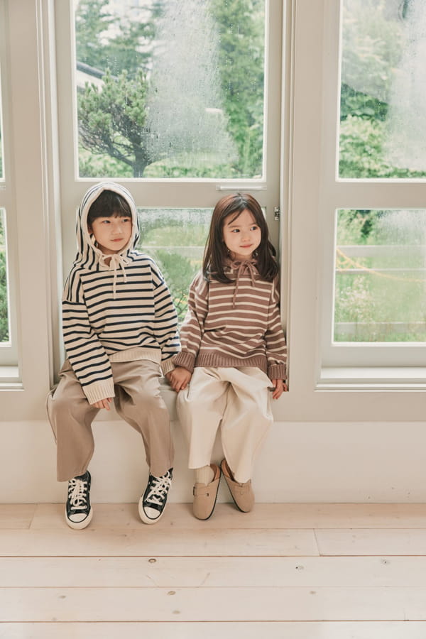NRK - Korean Children Fashion - #Kfashion4kids - Stripe Hood Knit Pullover - 10