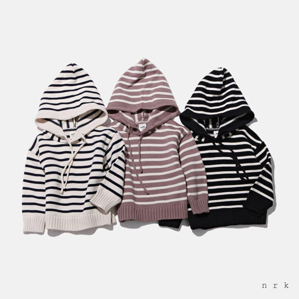 NRK - Korean Children Fashion - #Kfashion4kids - Stripe Hood Knit Pullover - 3