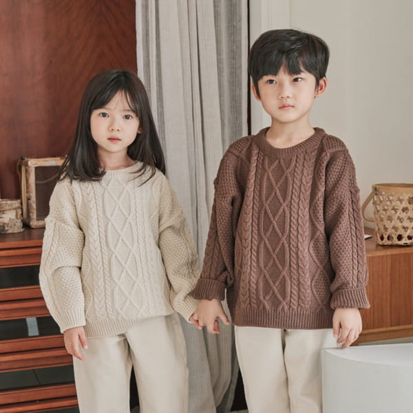 NRK - Korean Children Fashion - #Kfashion4kids - Fishermen Knit Pullover