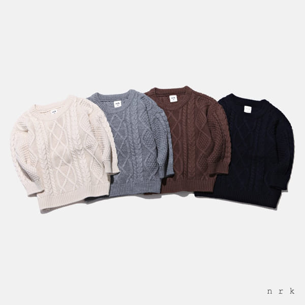 NRK - Korean Children Fashion - #Kfashion4kids - Fishermen Knit Pullover - 3
