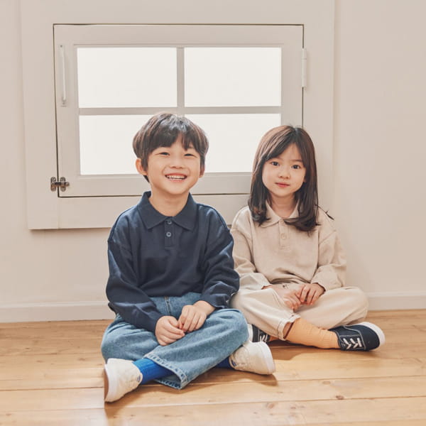 NRK - Korean Children Fashion - #Kfashion4kids - Cotton Collar Knit Pullover