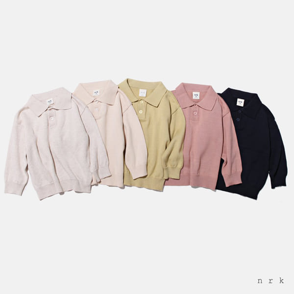 NRK - Korean Children Fashion - #Kfashion4kids - Cotton Collar Knit Pullover - 3