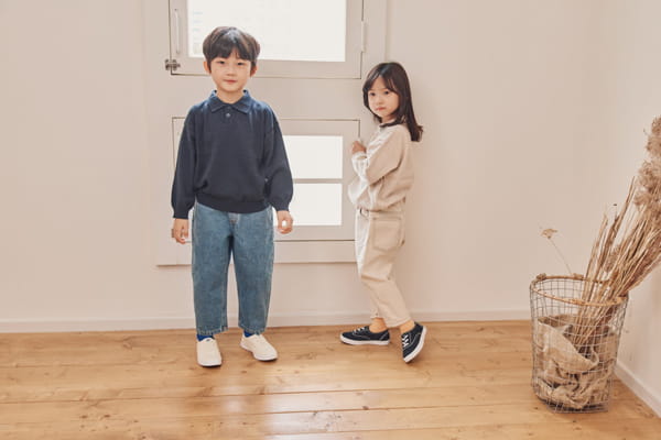 NRK - Korean Children Fashion - #Kfashion4kids - Cotton Collar Knit Pullover - 9