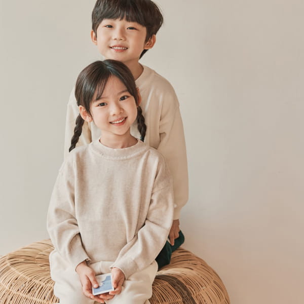 NRK - Korean Children Fashion - #Kfashion4kids - Cotton Round Knit Pullover