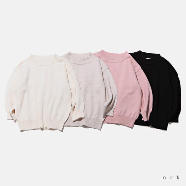 NRK - Korean Children Fashion - #Kfashion4kids - Cotton Round Knit Pullover - 12