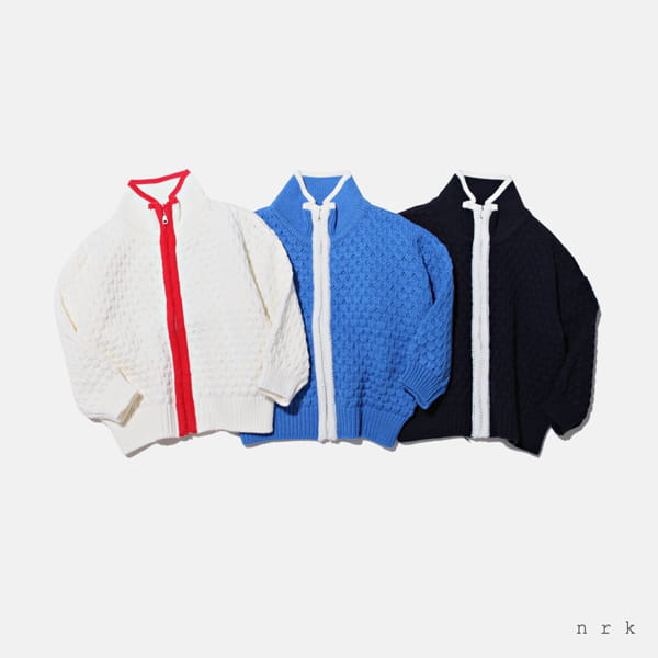 NRK - Korean Children Fashion - #Kfashion4kids - Blooming Zip-up Knit Zip-up Cardigan - 12