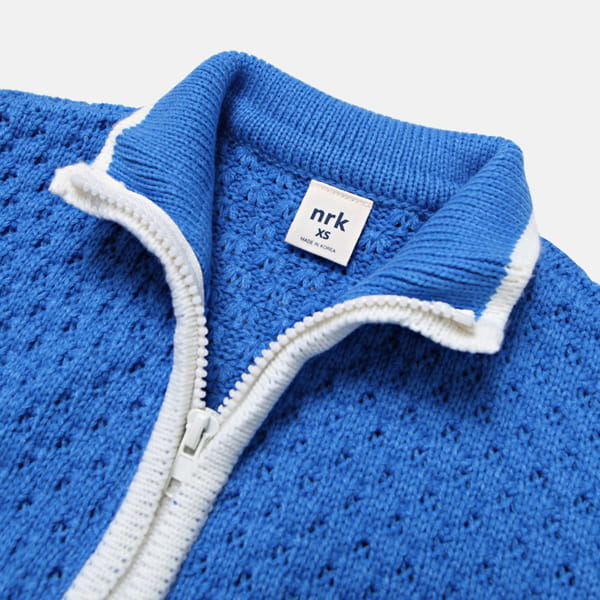 NRK - Korean Children Fashion - #Kfashion4kids - Blooming Zip-up Knit Zip-up Cardigan - 5