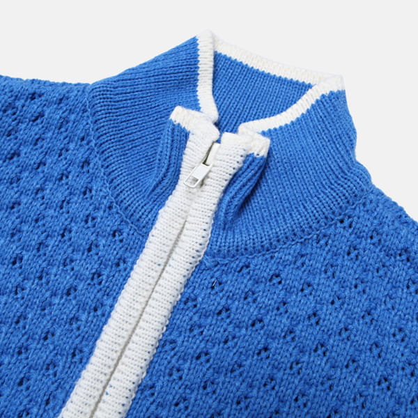 NRK - Korean Children Fashion - #Kfashion4kids - Blooming Zip-up Knit Zip-up Cardigan - 6
