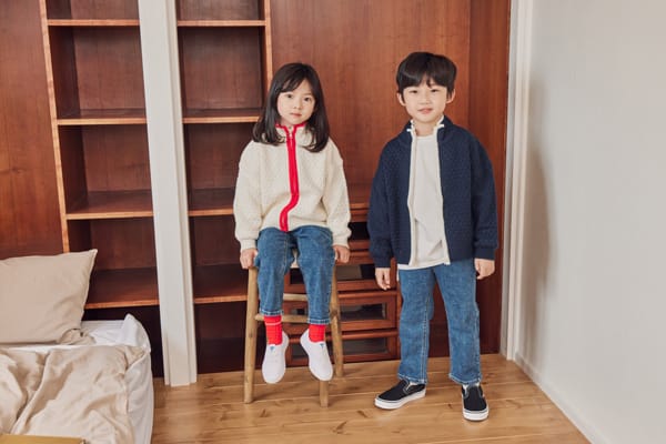 NRK - Korean Children Fashion - #Kfashion4kids - Blooming Zip-up Knit Zip-up Cardigan - 9