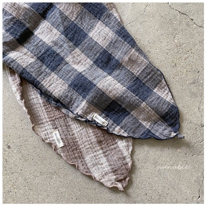 NUNUBIEL - Korean Children Fashion - #Kfashion4kids - Check Reversible Scarf - 12