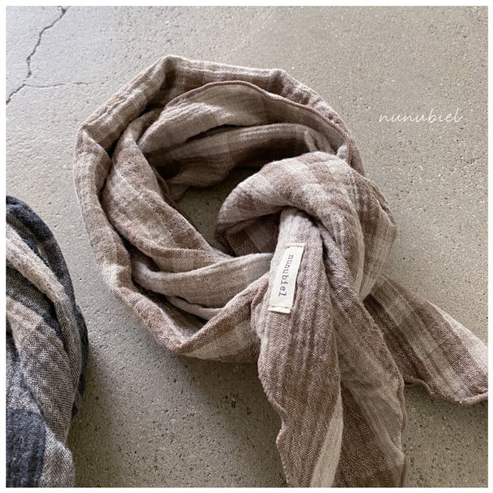 NUNUBIEL - Korean Children Fashion - #Kfashion4kids - Check Reversible Scarf - 3