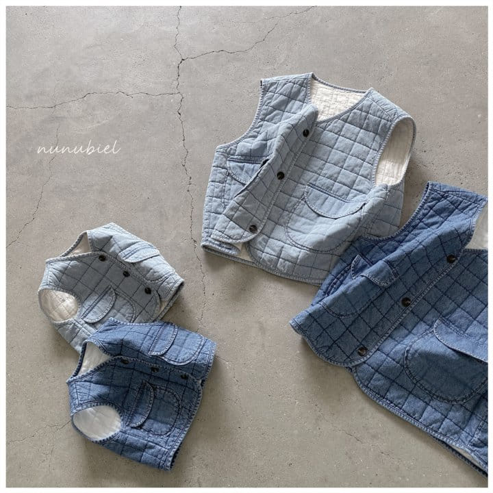 NUNUBIEL - Korean Children Fashion - #Kfashion4kids - Mom Square Denim Vest - 10