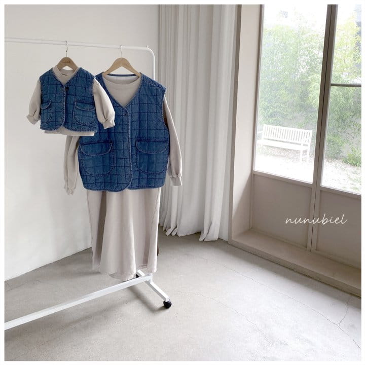NUNUBIEL - Korean Children Fashion - #Kfashion4kids - Mom Square Denim Vest - 12