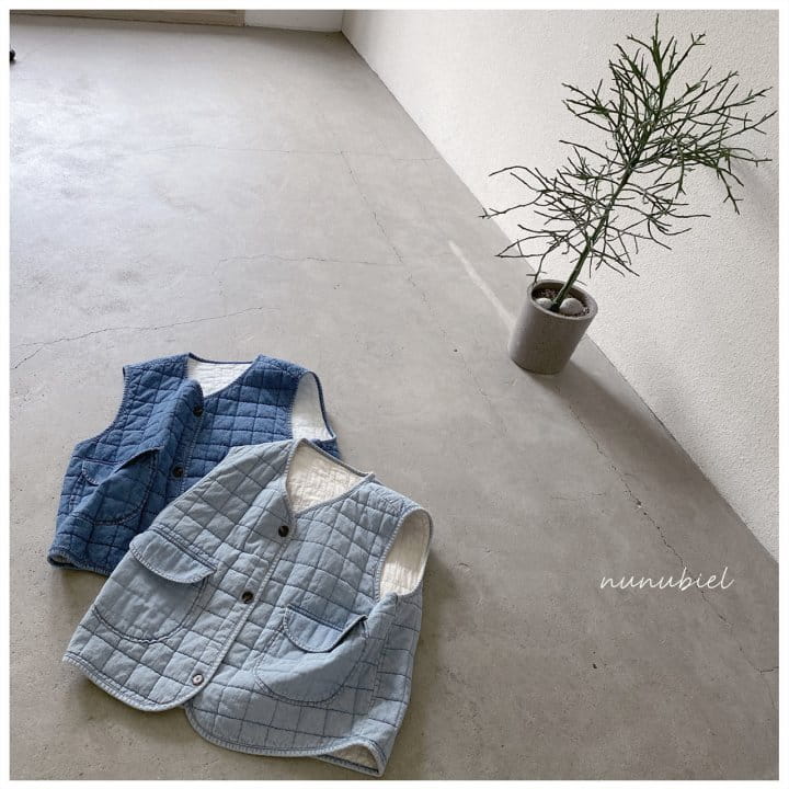 NUNUBIEL - Korean Children Fashion - #Kfashion4kids - Mom Square Denim Vest - 3