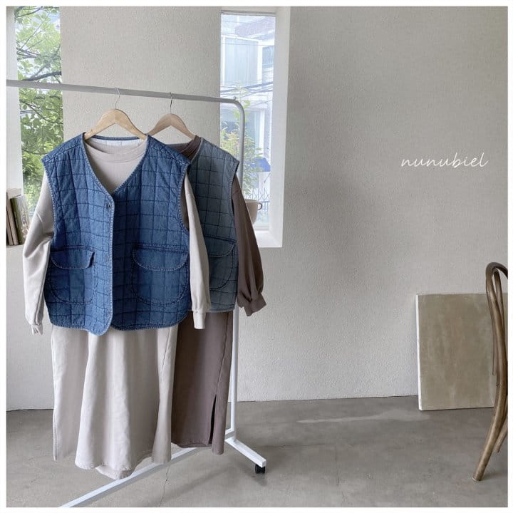 NUNUBIEL - Korean Children Fashion - #Kfashion4kids - Mom Square Denim Vest - 4