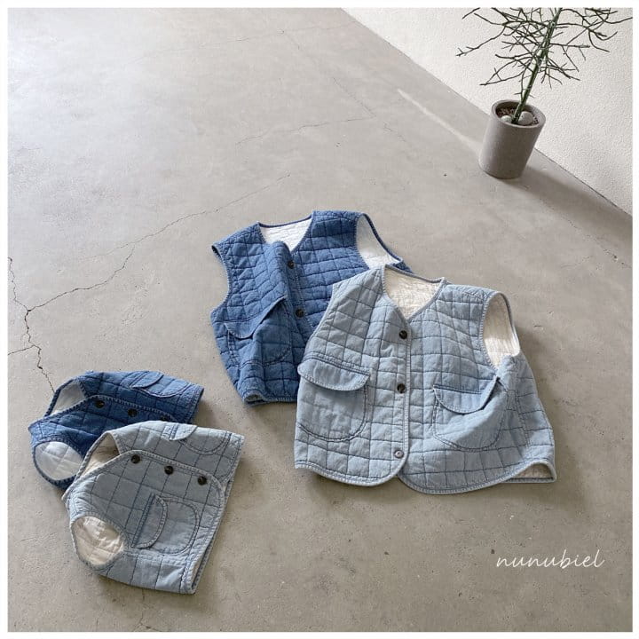 NUNUBIEL - Korean Children Fashion - #Kfashion4kids - Mom Square Denim Vest - 6