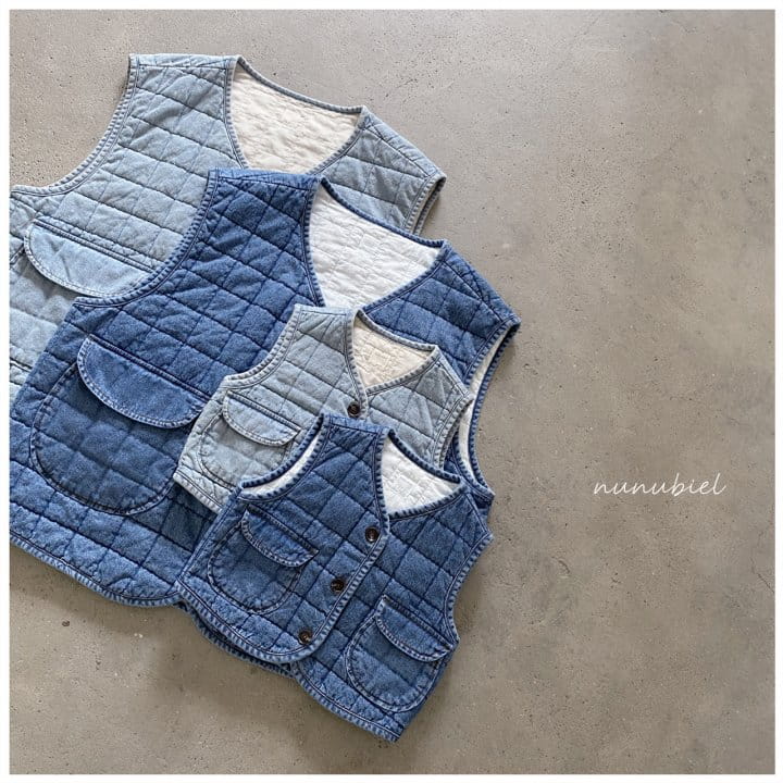 NUNUBIEL - Korean Children Fashion - #Kfashion4kids - Mom Square Denim Vest - 7