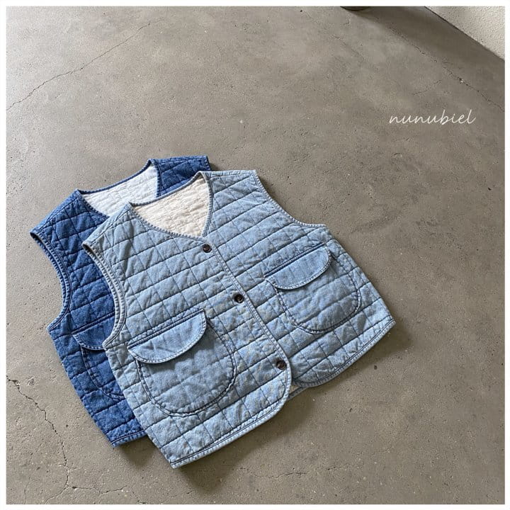 NUNUBIEL - Korean Children Fashion - #Kfashion4kids - Mom Square Denim Vest - 9