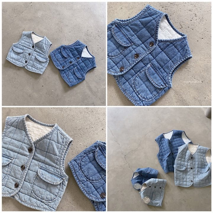 NUNUBIEL - Korean Children Fashion - #Kfashion4kids - Square Denim Vest - 6