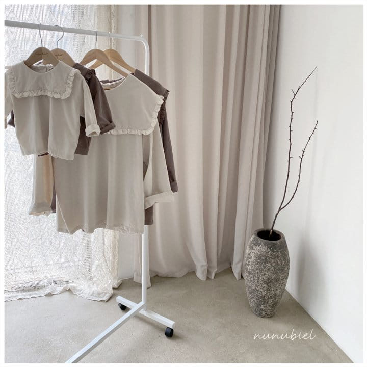 NUNUBIEL - Korean Children Fashion - #Kfashion4kids - Mom Sailor Frill Tee - 3