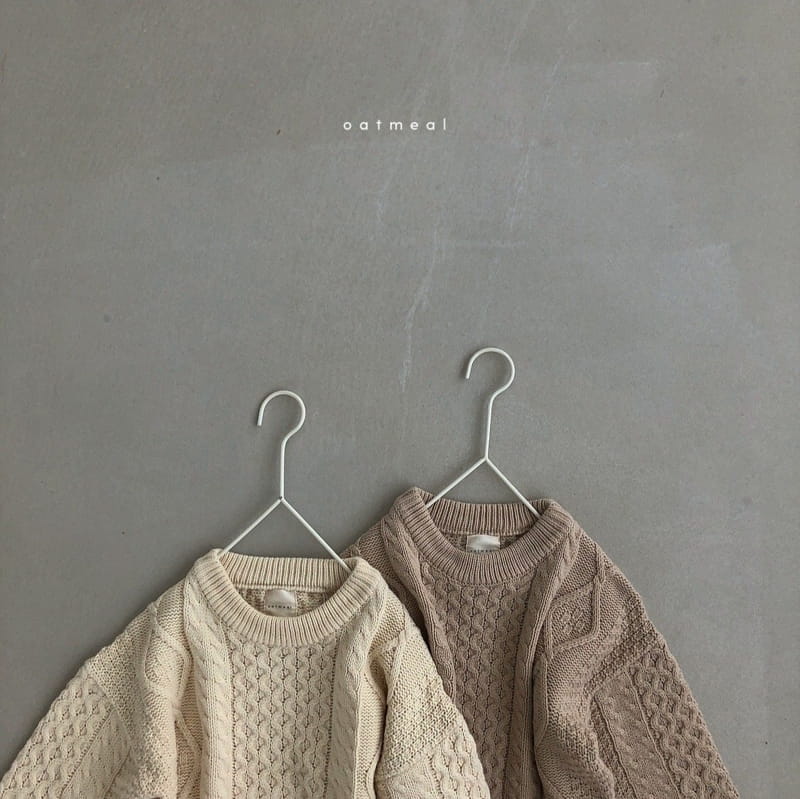 OATMEAL - Korean Children Fashion - #Kfashion4kids - Iren Knit Pullover