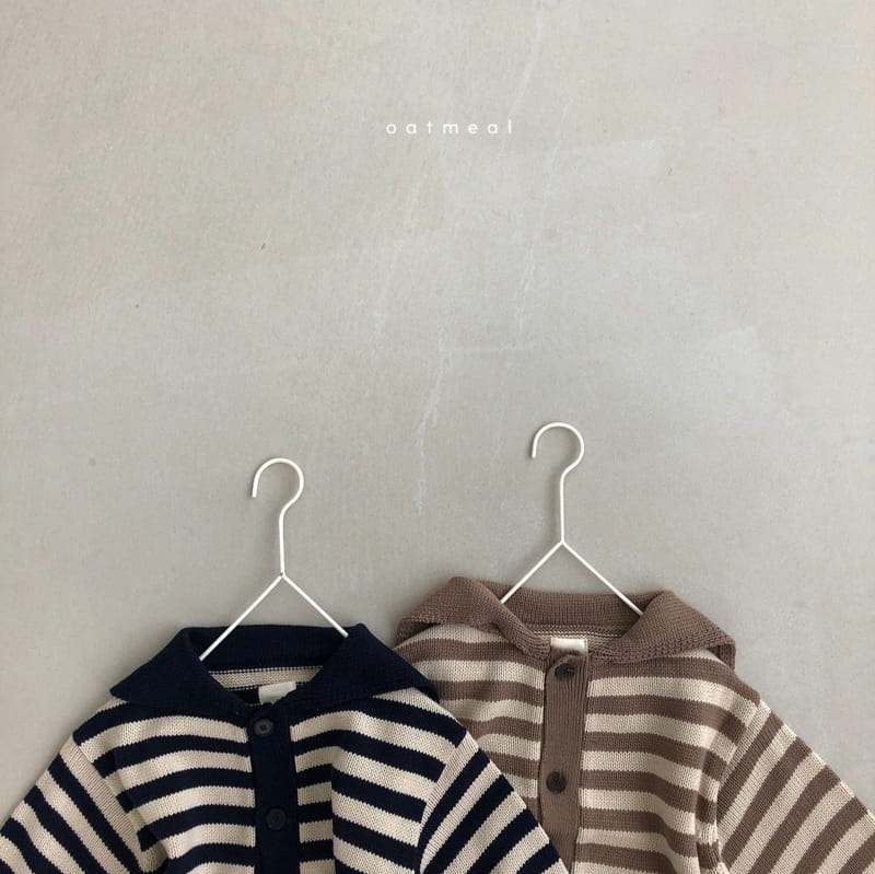 OATMEAL - Korean Children Fashion - #Kfashion4kids - Ovening Knit Cardigan