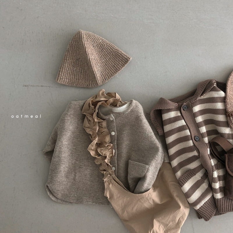 OATMEAL - Korean Children Fashion - #Kfashion4kids - Ovening Knit Cardigan - 12